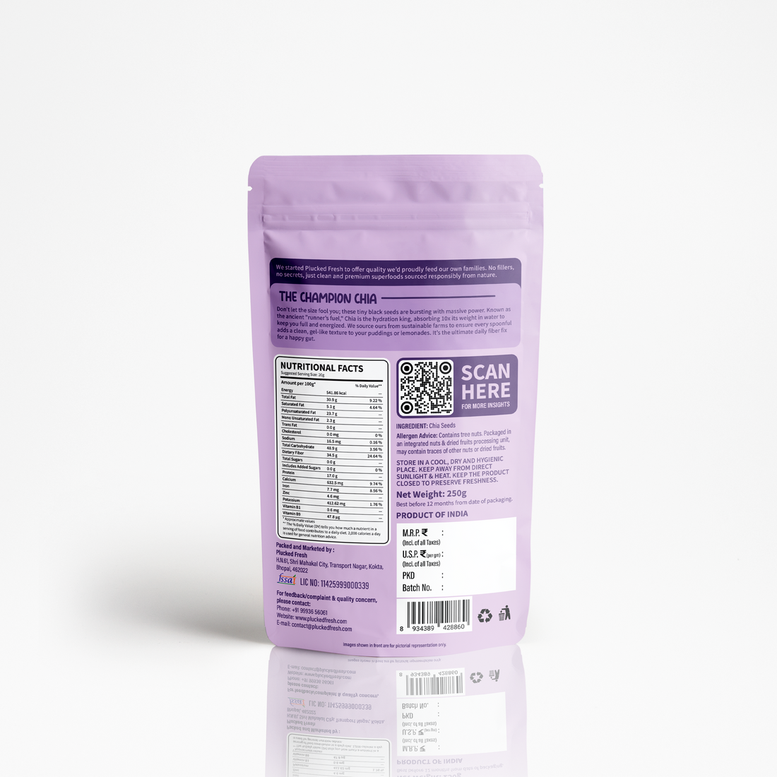 Premium Chia Seeds – Natural Source of Fiber & Omega-3