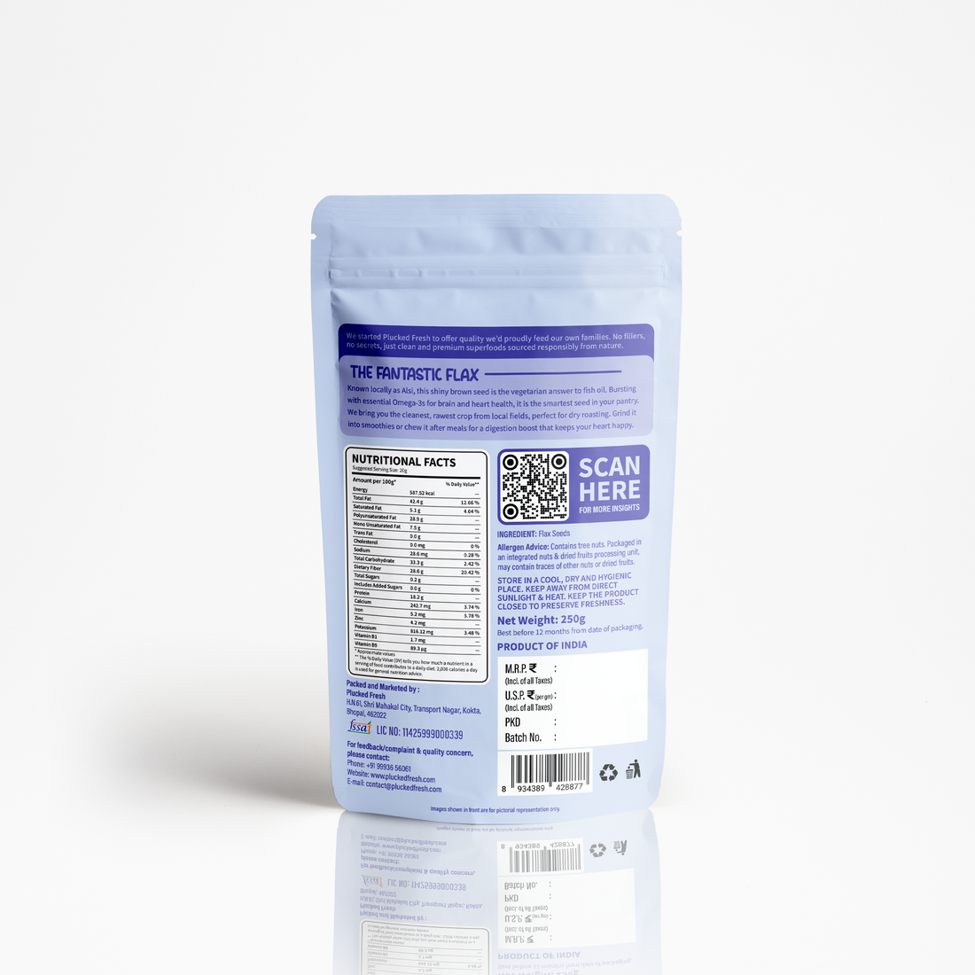 Premium Flax Seeds – Rich in Fiber & Omega-3|